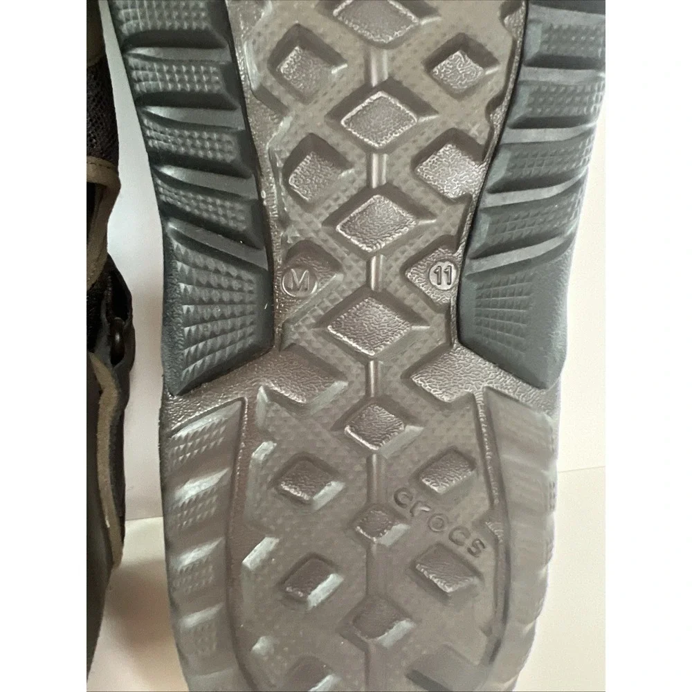 Crocs Swiftwater Mesh Sandals Men's 11 Brown Water Casual Comfort Shoes
